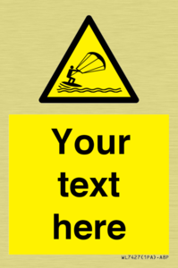 Custom Warning kite surfing